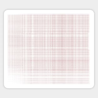 Modern Thin Red Lines Grid Sticker